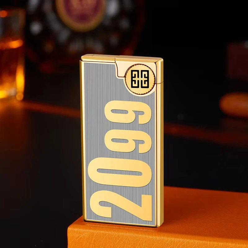 双镀2099 HB039简约超薄砂轮打火机