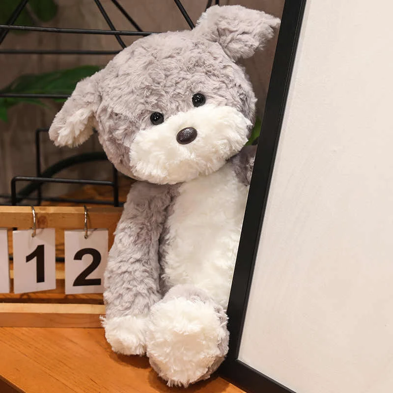 新款毛绒玩具小狗公仔创意简约可爱长腿狗狗玩偶娃娃生日礼物