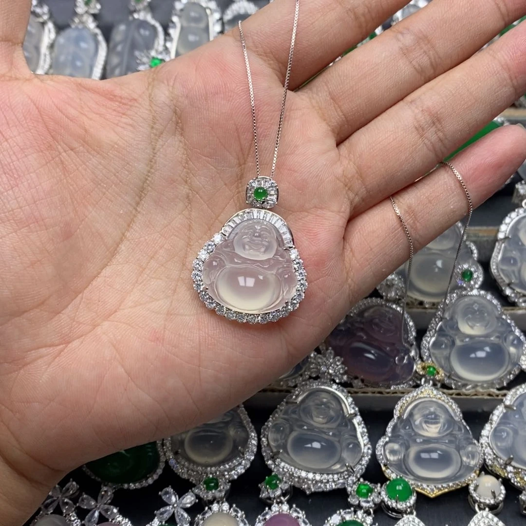 玛瑙/玉髓吊坠(赠链)银S925镶嵌