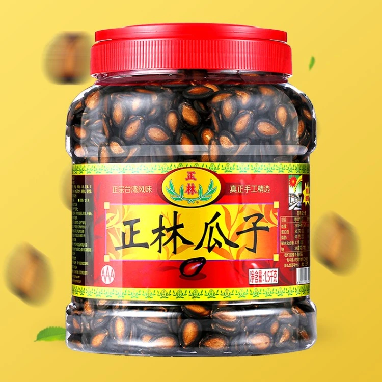 正林3A黑瓜子1500g桶装新货西瓜子五香甘草味3斤1.2公斤 传统卤煮