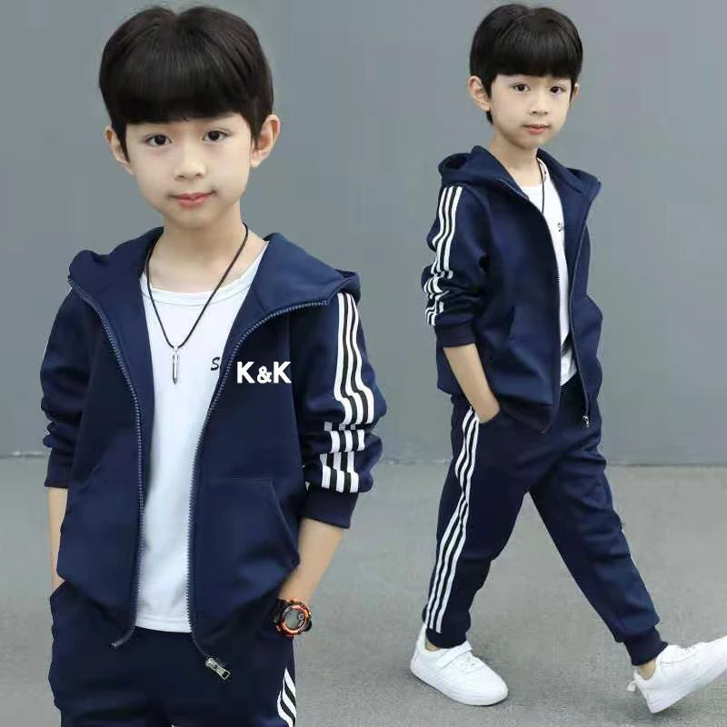 男童春装套装洋气2025新款春秋季儿童外套休闲两件套童装运动服潮
