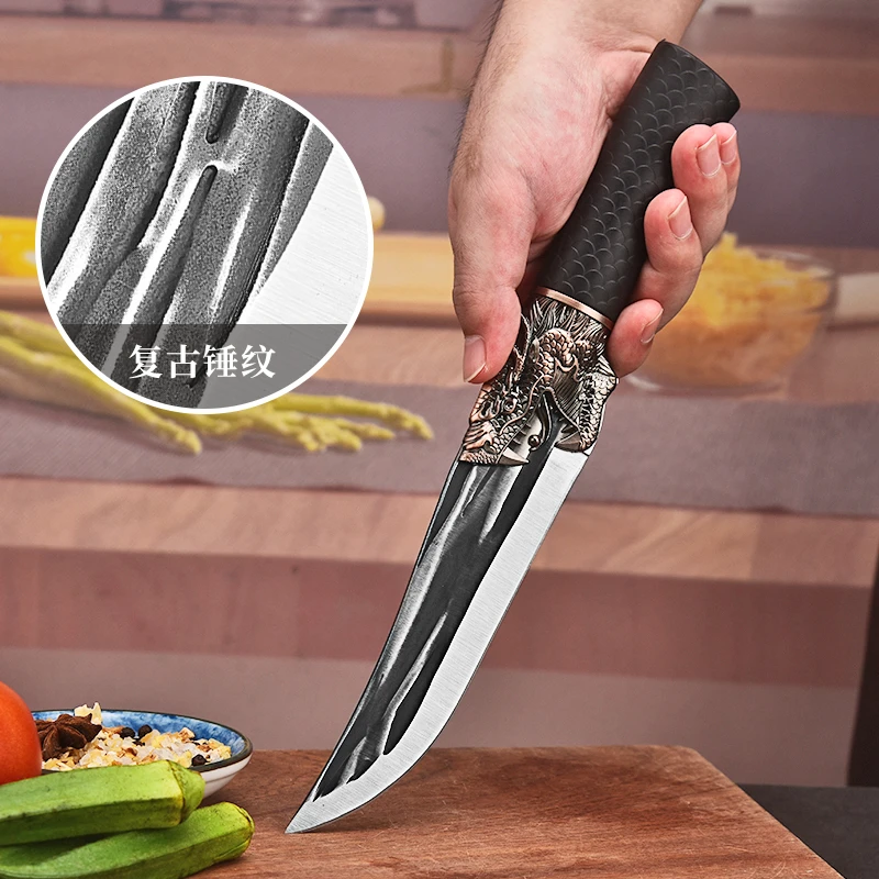 【今日优选】剔骨刀把肉刀屠宰刀具切肉刀家用锋利专用刀锤纹锻打