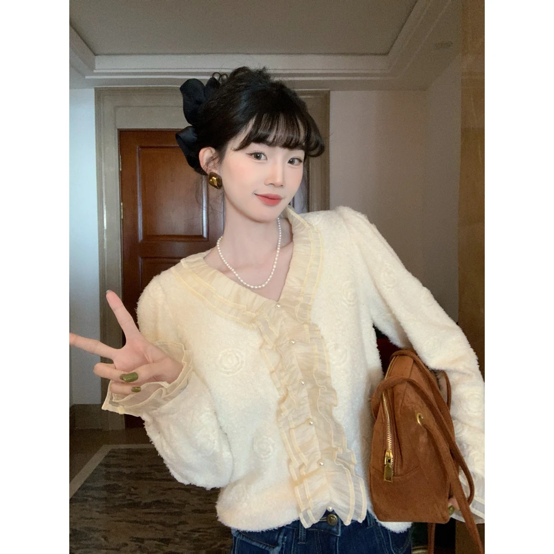 欣子野【私服】秋冬气质显瘦百搭小众设计拼接女衬衣外套 xz8810W