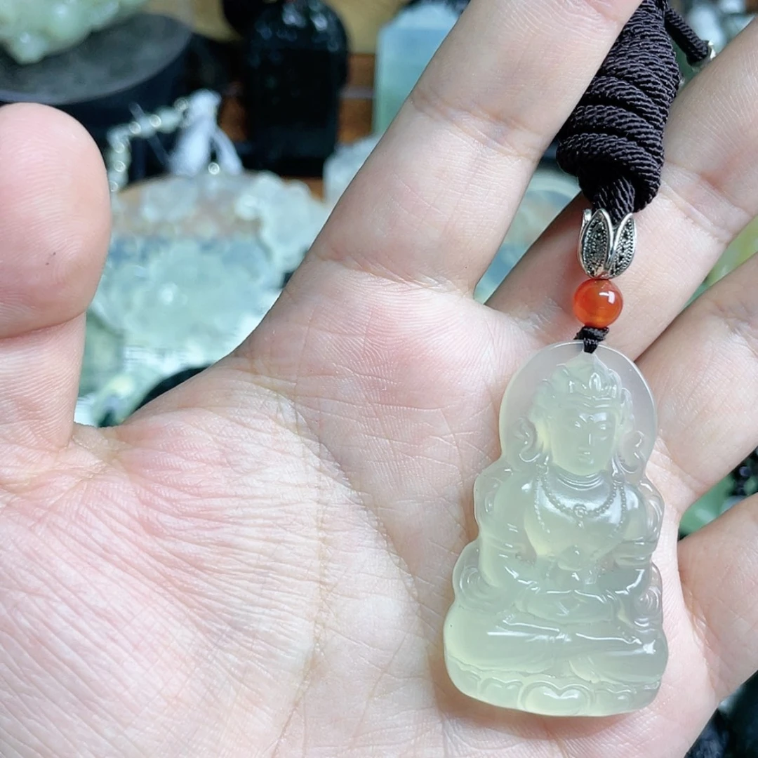 【闪购商品】岫玉颈饰未镶嵌裫*?观音