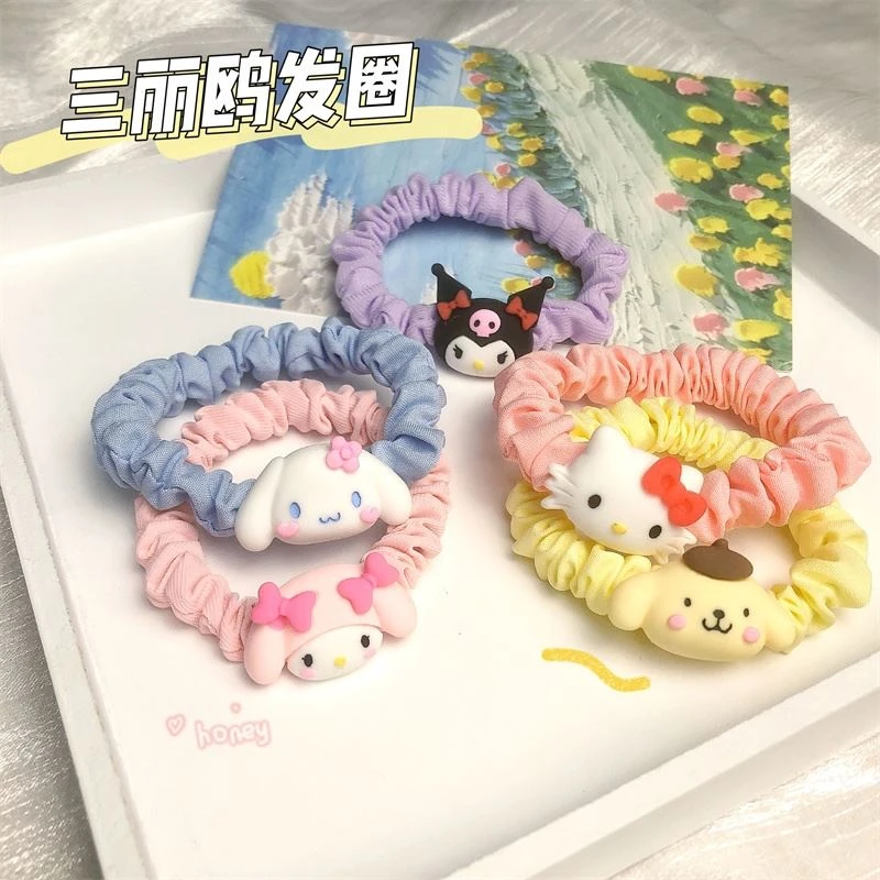 可爱~三丽鸥玉桂狗大肠发圈卡通头绳库洛米ins皮筋送给男朋友手链