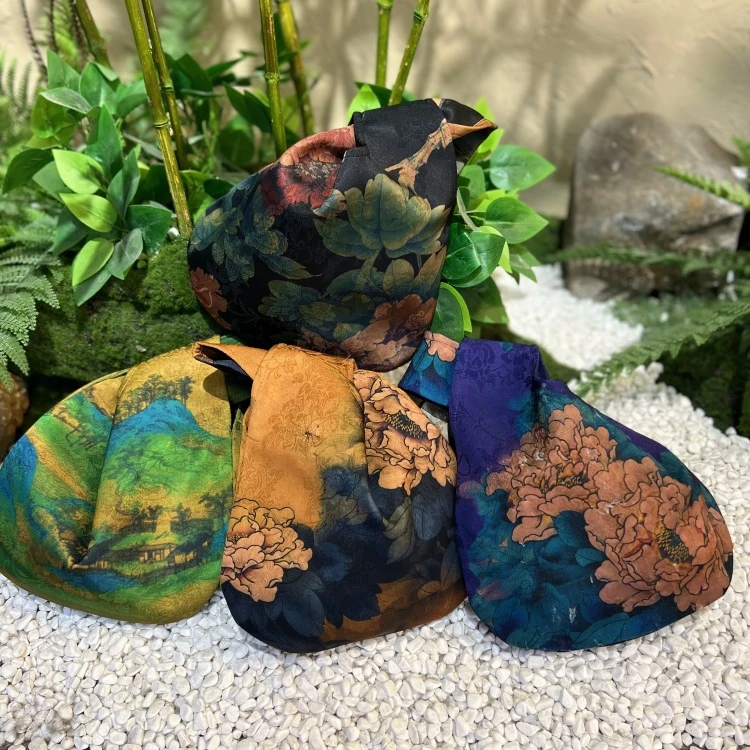 香云纱高定女士手腕包