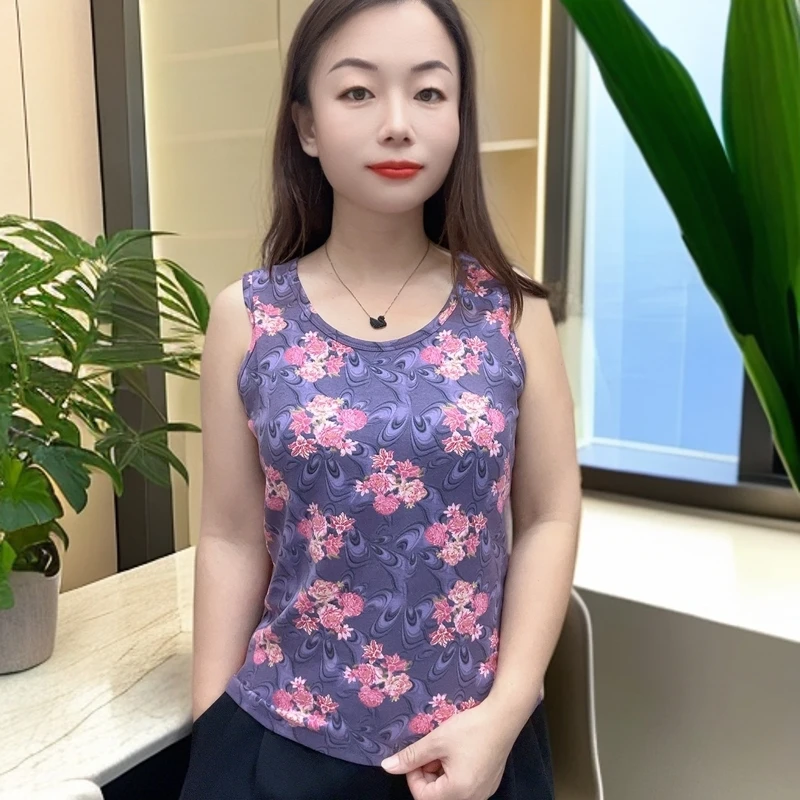 女背心打底加绒加厚带胸垫吊带罩杯一体打底内衣德绒保暖背心女