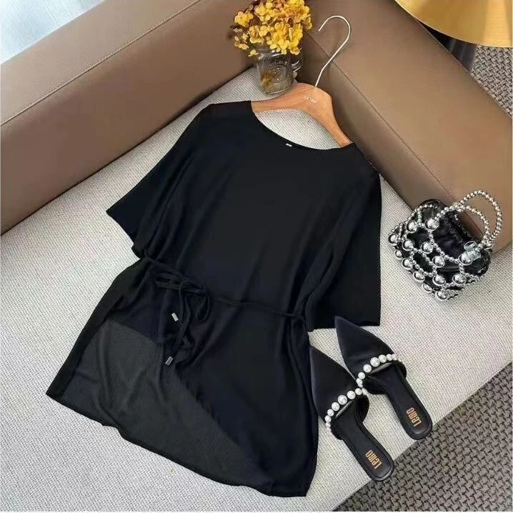 【轻奢女装】2024外搭蕾丝女宽松显瘦大码防晒上衣短款百搭外套