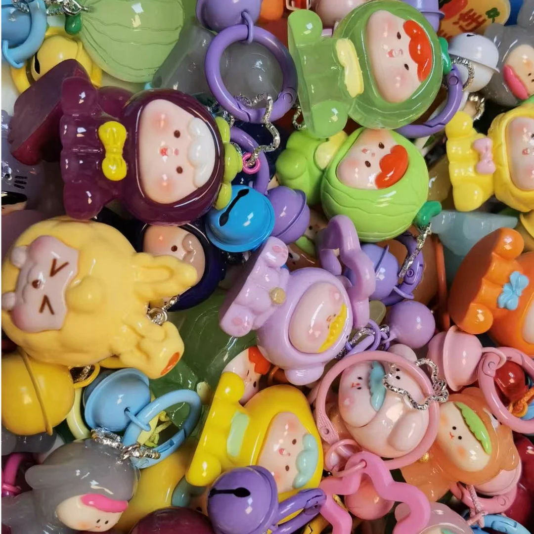 【直播拆】实色VS透色混款混拆钥匙扣水果莉莉丝KIKI摆件对对碰