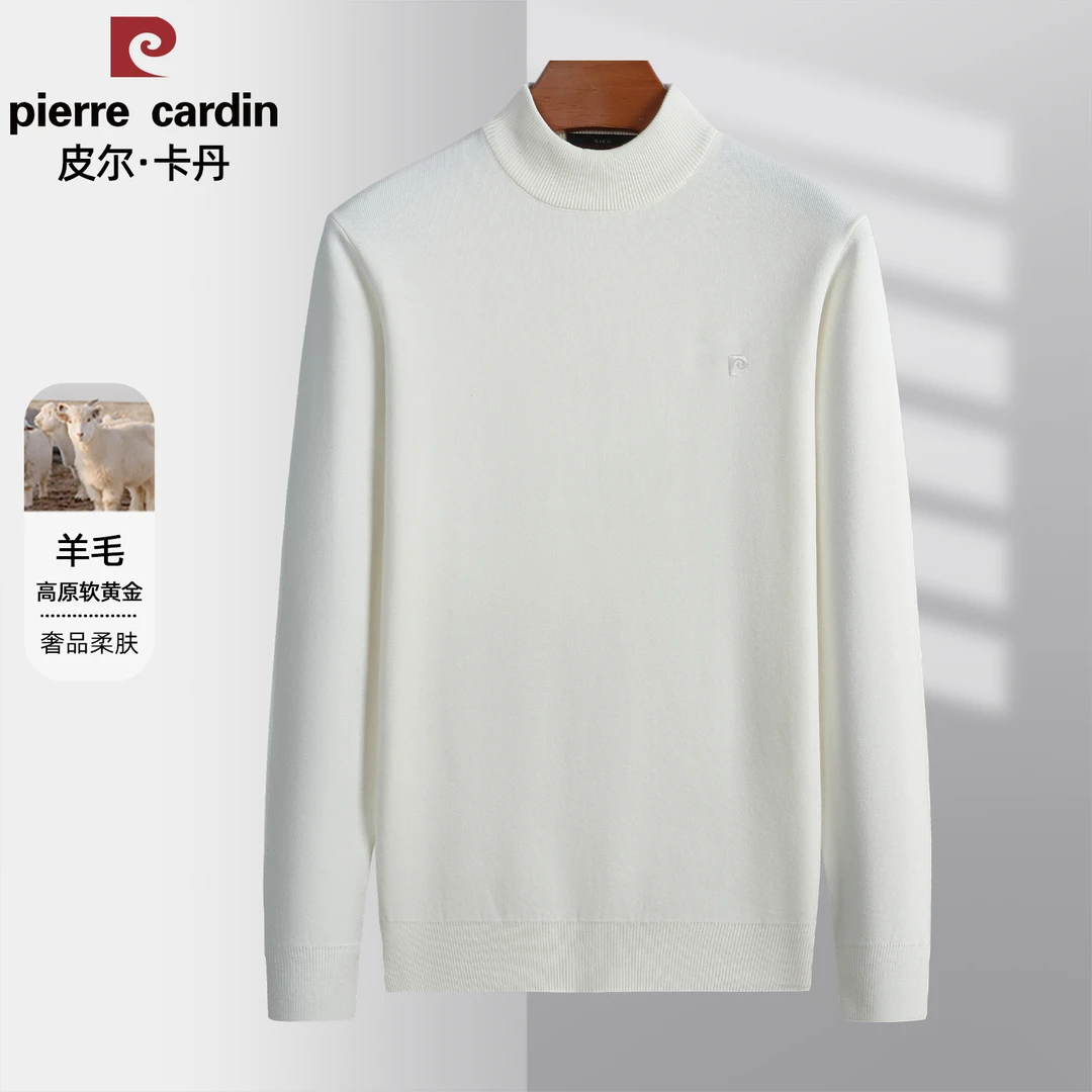 皮尔卡丹男士商务百搭高克重加厚保暖羊毛衫 P23M762303Q2F49