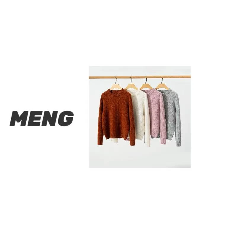 【康A 重工加厚】纯羊绒全身重工双针纽花羊绒衫