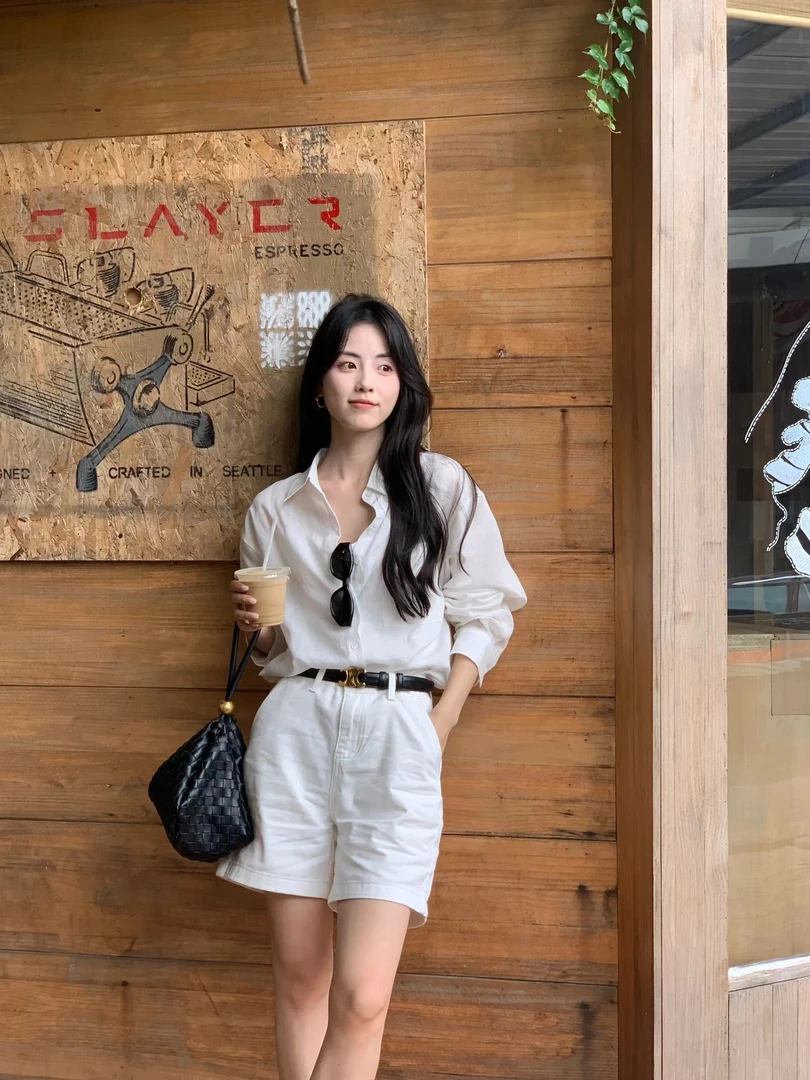 【新雅痞】2025新款夏天冷淡风休闲通勤穿搭简约干练气质女衬衫裤子
