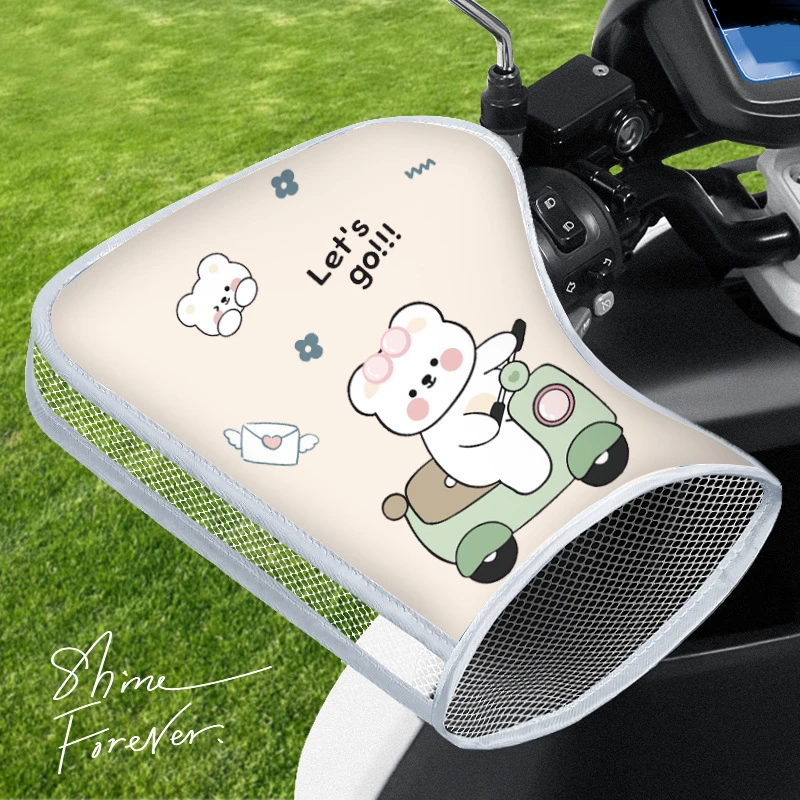 电动车防晒手把套夏季新款电瓶摩托车手套遮阳防水挡风车把套CAN