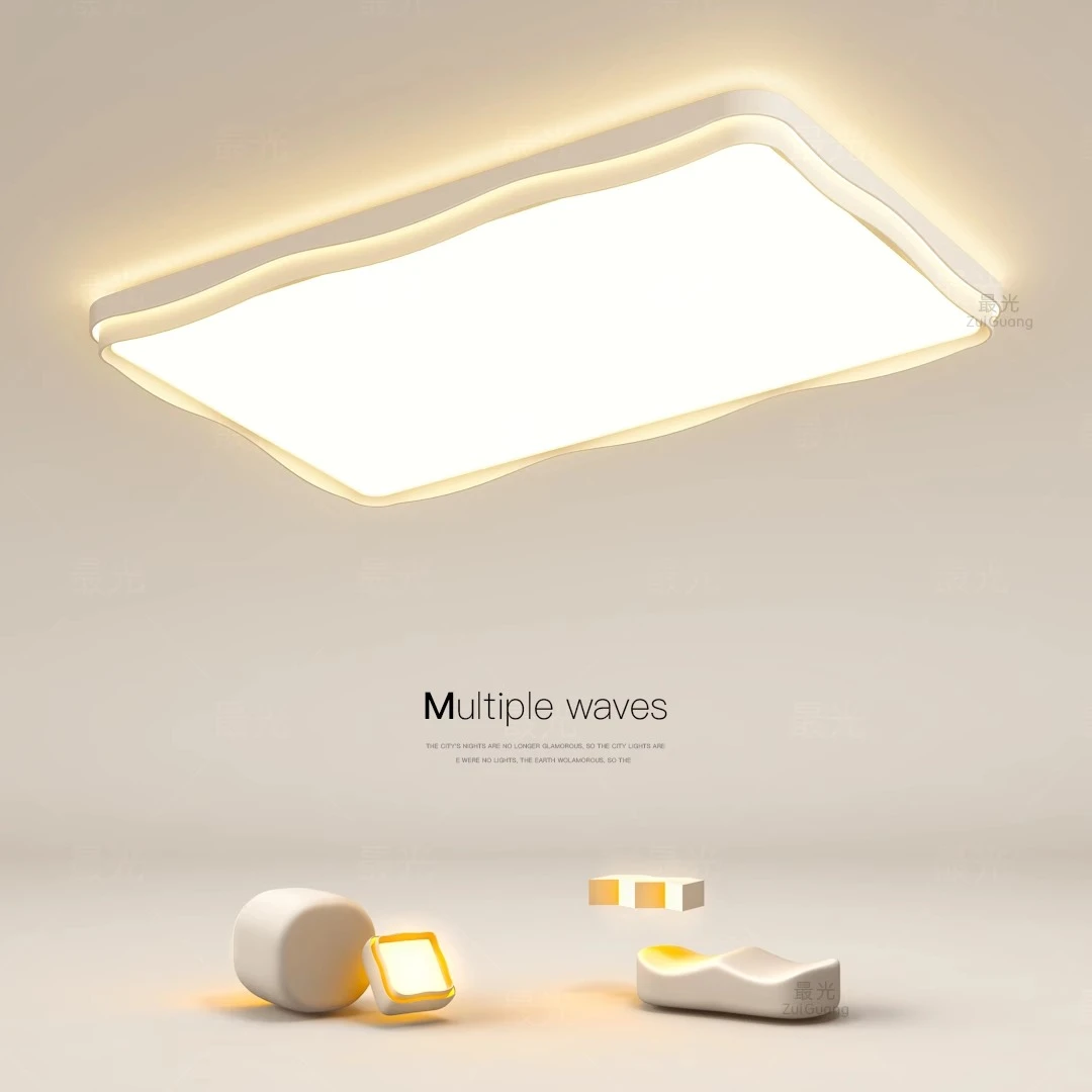 led照明灯家用吸顶灯客厅主灯长方形吸顶灯简约现代卧室餐厅房间