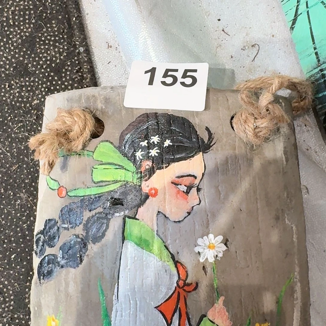 欧**媄老瓦片丙烯颜料画