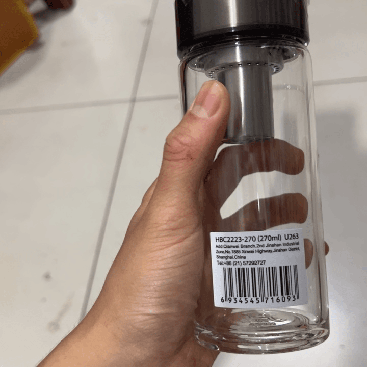 树脂制品万u263胡桃色单层烫手玻璃杯270