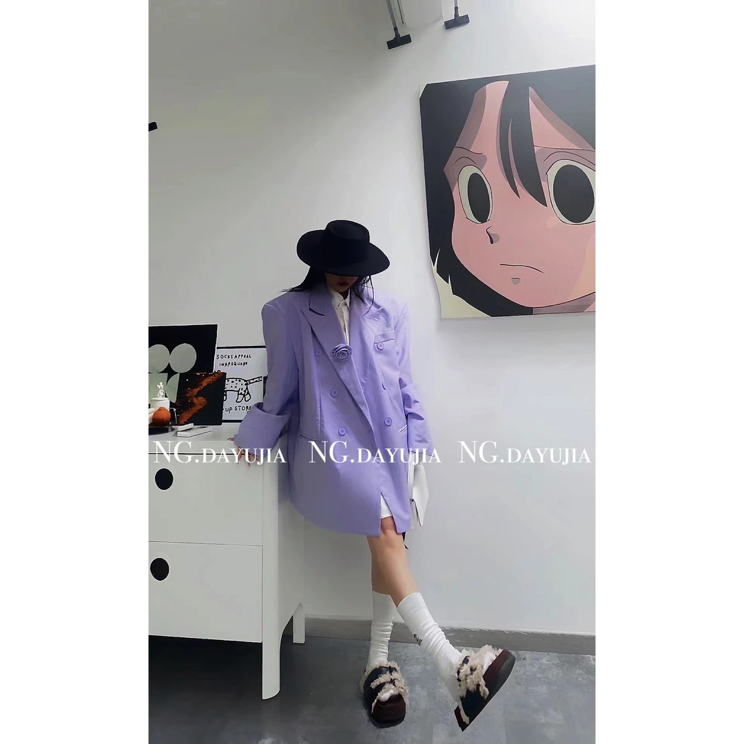 【NG DAYU】NO退NO换 山茶花阔版西装外套 版型满分