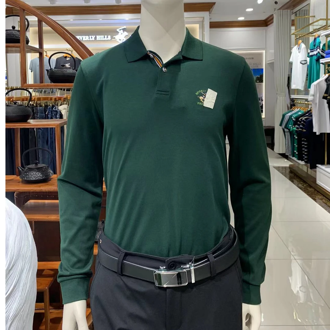 捡漏！长T恤高考毕业季男士男款长袖针织休闲绿色商务