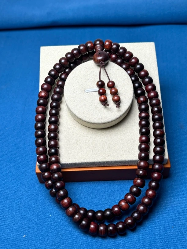 海南黄花梨紫油梨精美老料0.8算盘珠多圈手串（降香黄檀）当天发货