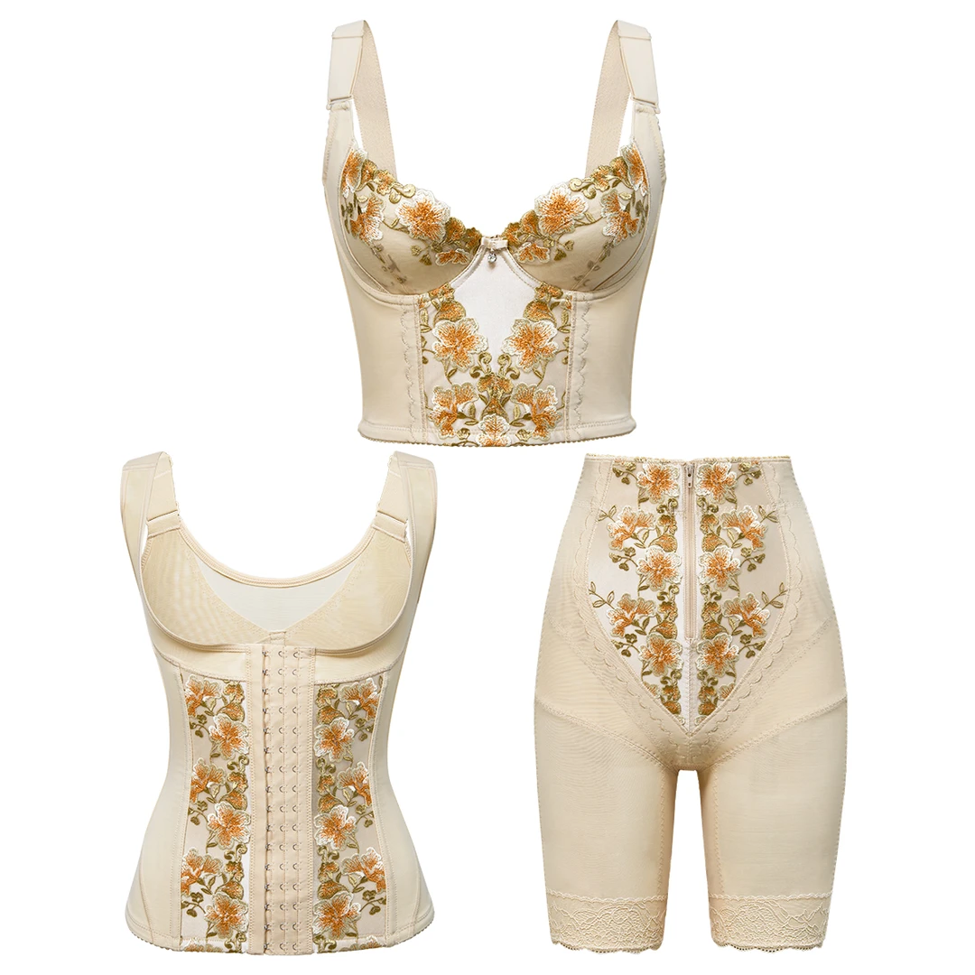 安提尼亚臻爱情人身材管理器背夹塑形体雕衣臻爱情人肤色（三件套）