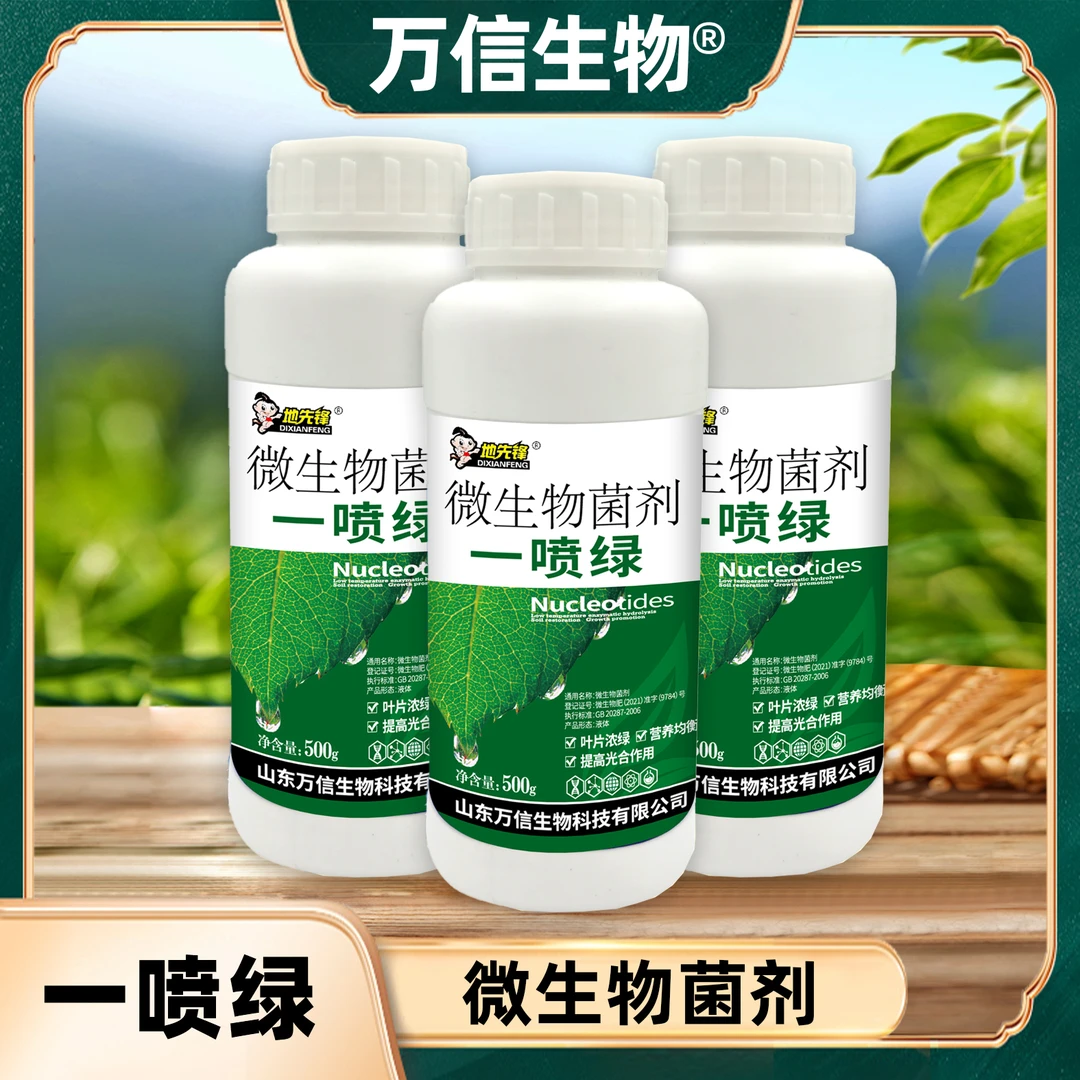 一喷绿叶面肥果微生物菌剂绿叶微量元素氨基酸肥料