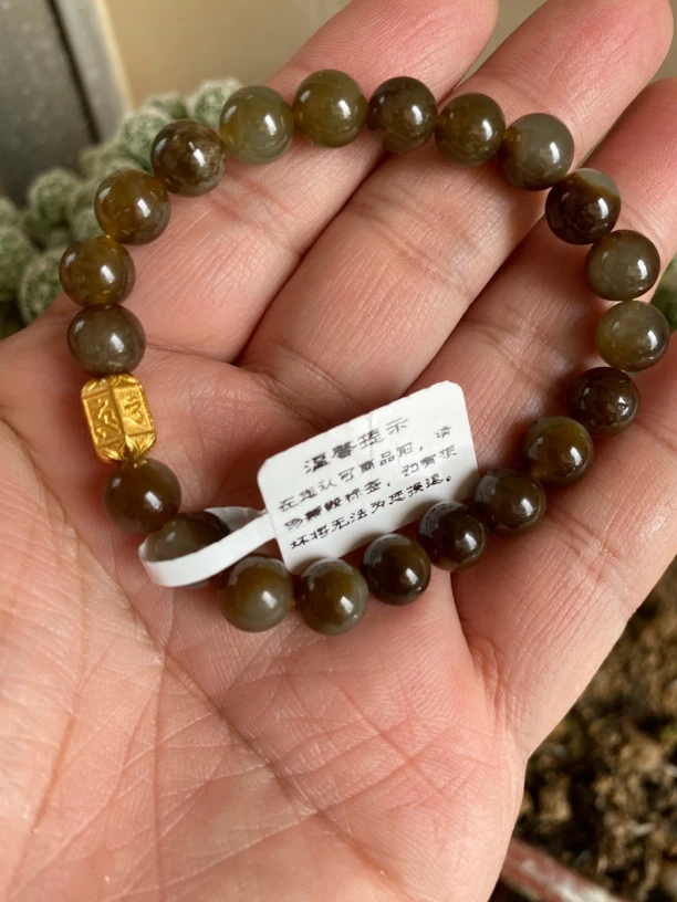 和田玉手串女士特色渐变情侣老型