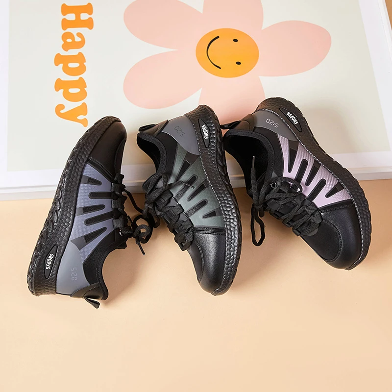 冬季加绒妈妈鞋中老年舒适健步鞋防滑软底软面老人鞋女休闲运动鞋