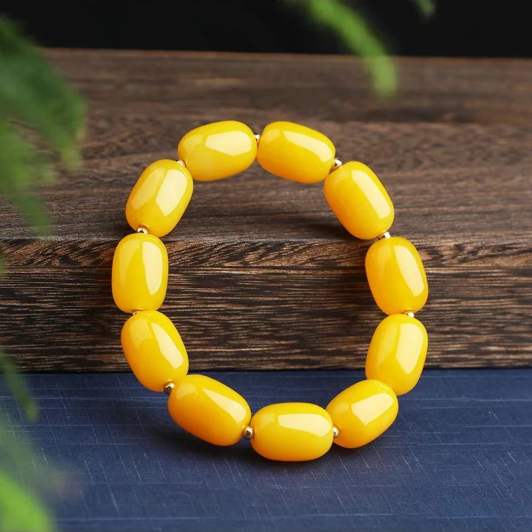 天然玛瑙时尚百搭雪玉龙皇参玛瑙桶珠男女同款（多样性拍一发一）