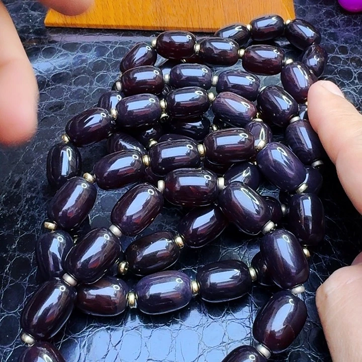 玛瑙手饰未镶嵌黑金血离子1318