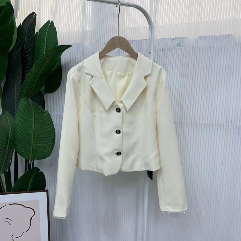 AP545W   春季时尚气质短款流光小西服  （卡码拍大）