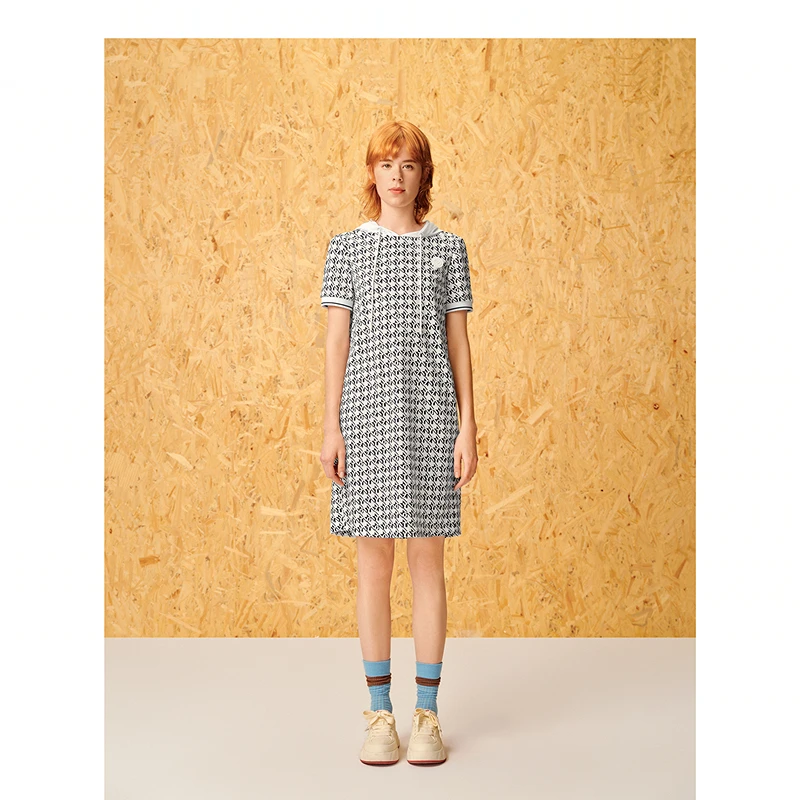 ToyzY24夏新款满印Logo字母宽松连帽卫衣裙ZC34205220