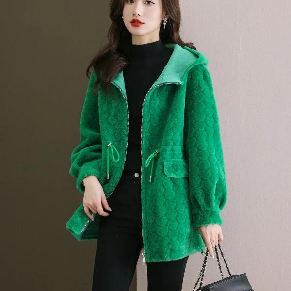 【薄荷曼波】ToyzY时尚连帽加厚保暖冬季短款宽松外套7C53510070