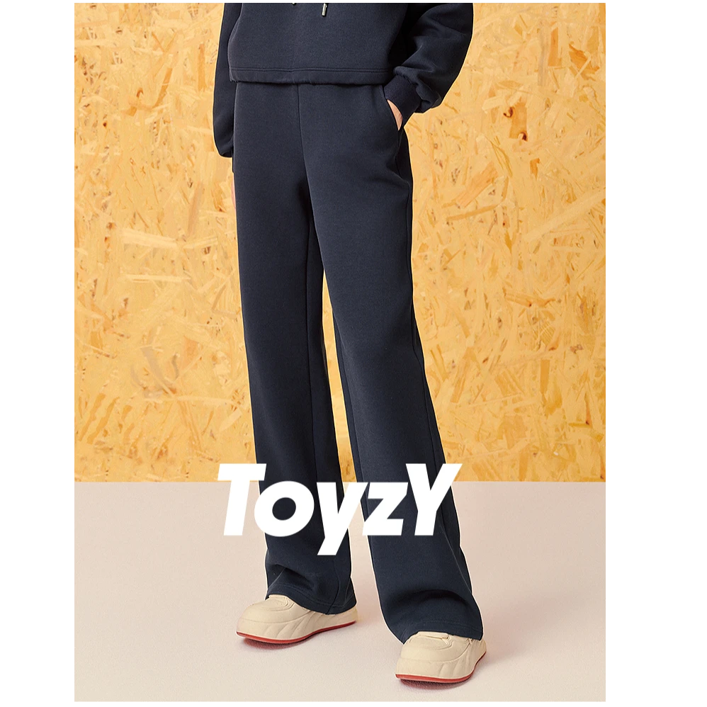 ToyzY24秋季新款垂感显高宽松舒适抽绳松阔腿裤ZC34320130