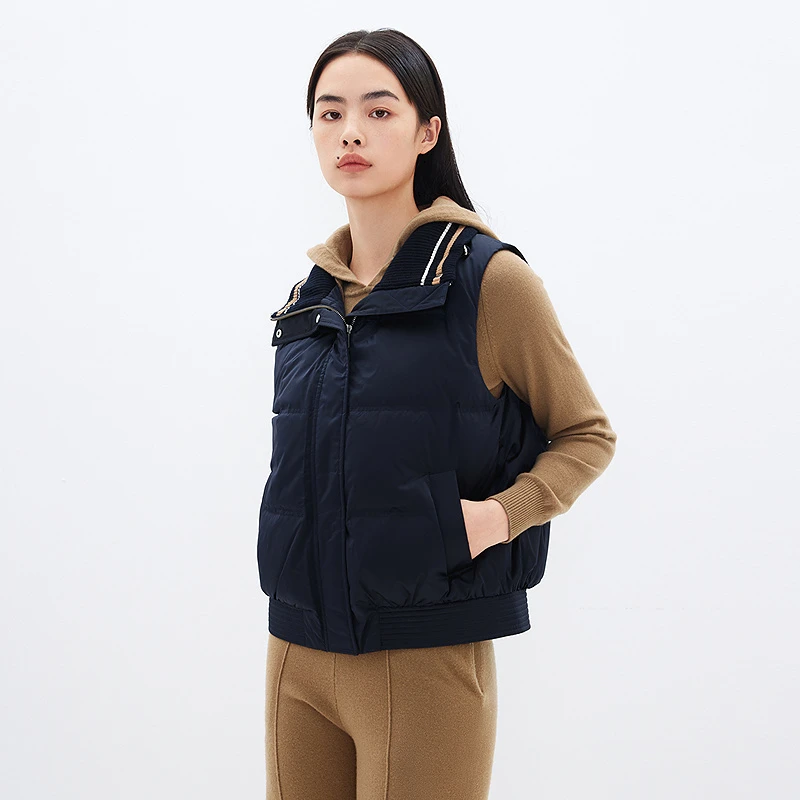 【羽绒马甲】XII BASKET十二篮防风立领轻盈百搭羽绒马夹7C33508010