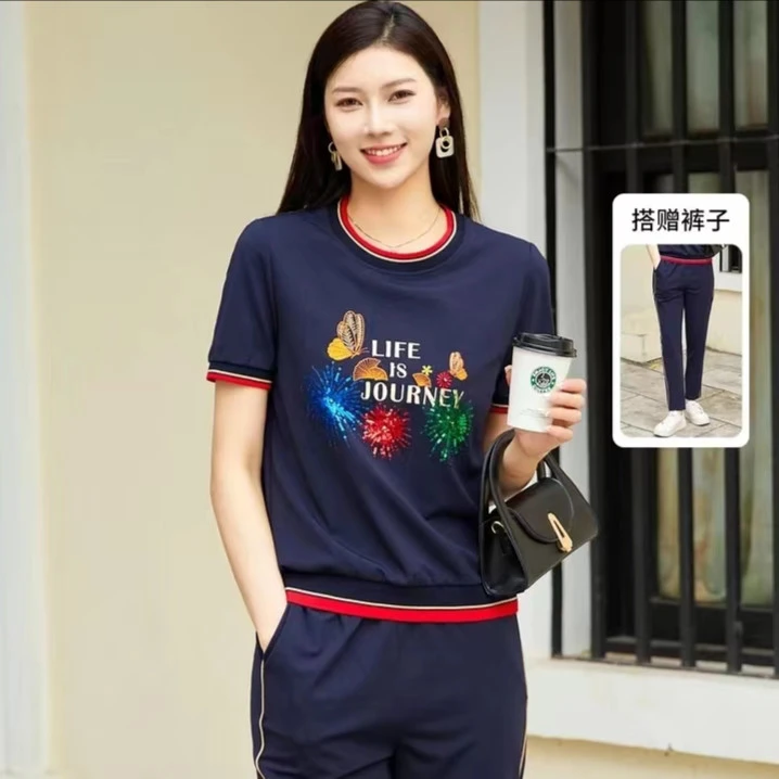 十二篮夏季时尚运动显瘦休闲套装7C63260280
