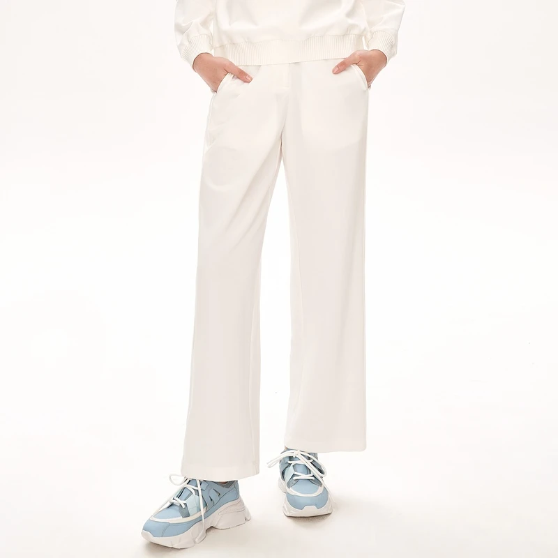 XII BASKET十二篮秋季时尚休闲百搭气质运动宽松女裤7C32120240