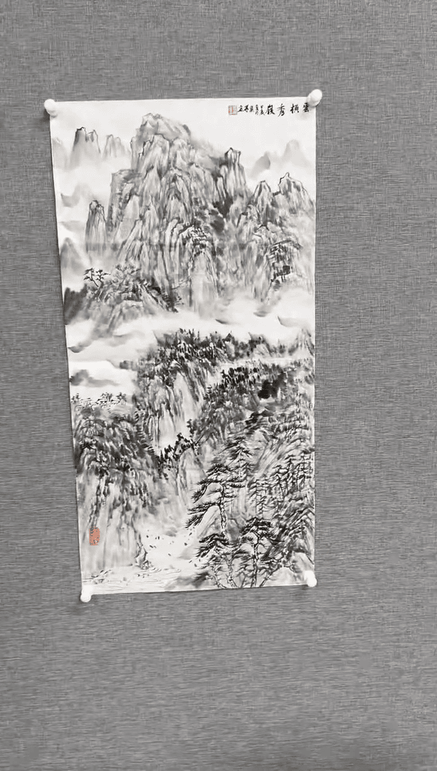 【闪购商品】绘画张丽华三尺山水