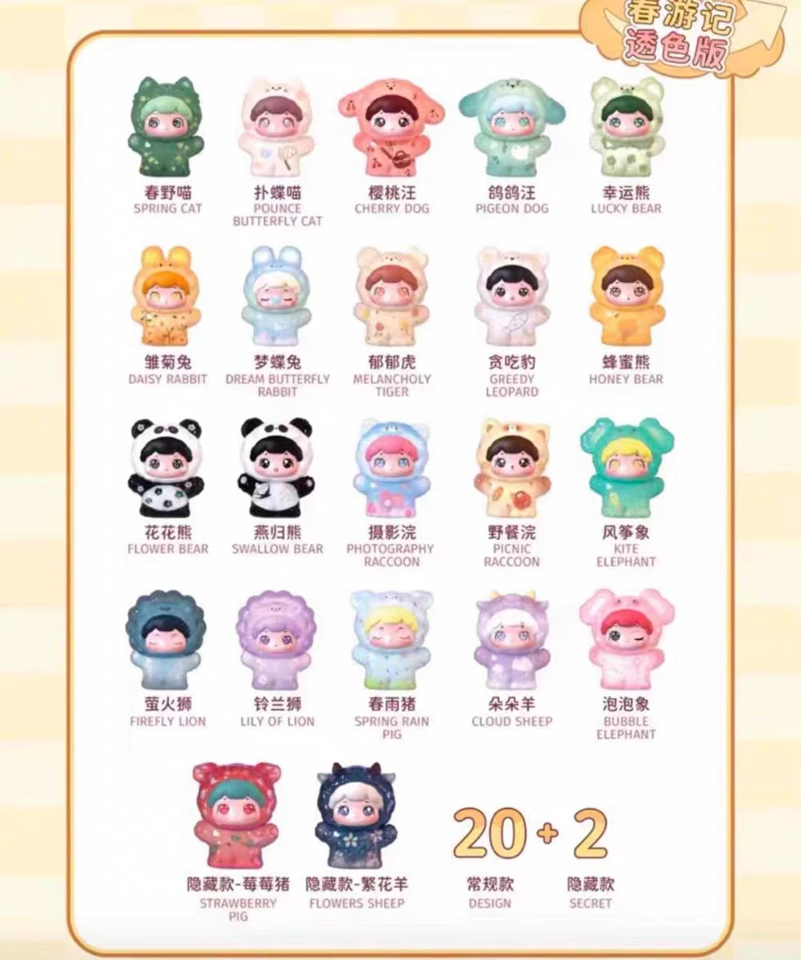 【奈奈拆盒】抱抱宠物店二代萌粒透色系列盲盒