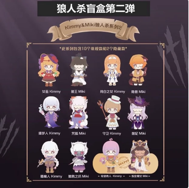 【奈奈拆盒】KimmyMiki狼人杀第二弹盲盒