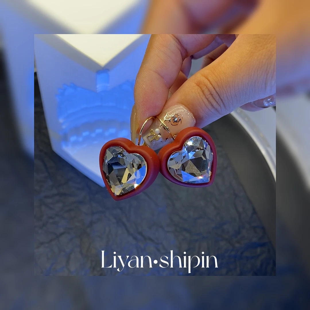 铜合金耳饰 秋冬本命色~气质耳环法式复古精致耳饰A136