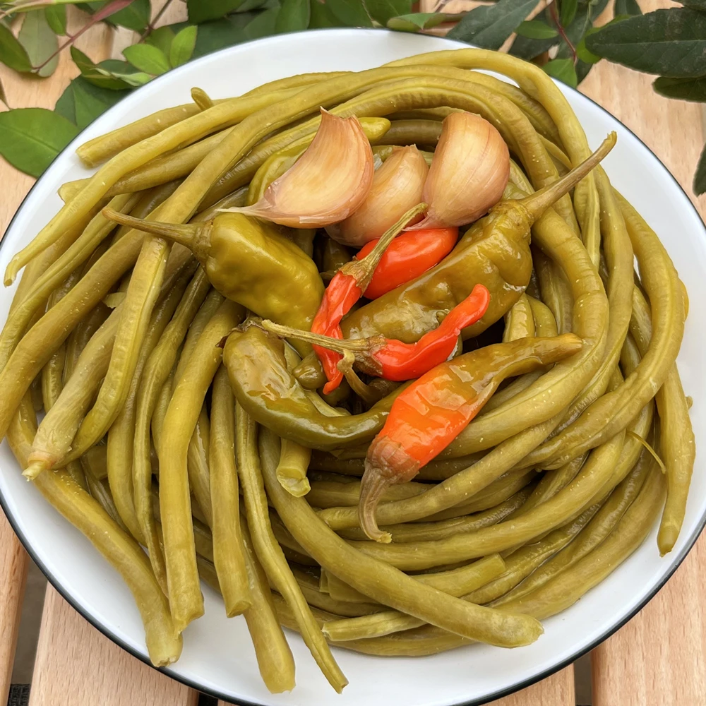 腌豇豆 酸脆豆角 500克真空装