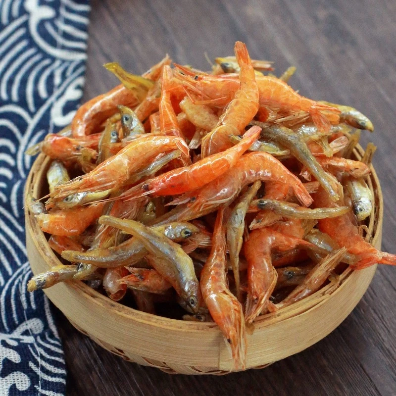 大别山小鱼小虾干货淡水小河鱼干小河虾混合装鱼仔干货特产