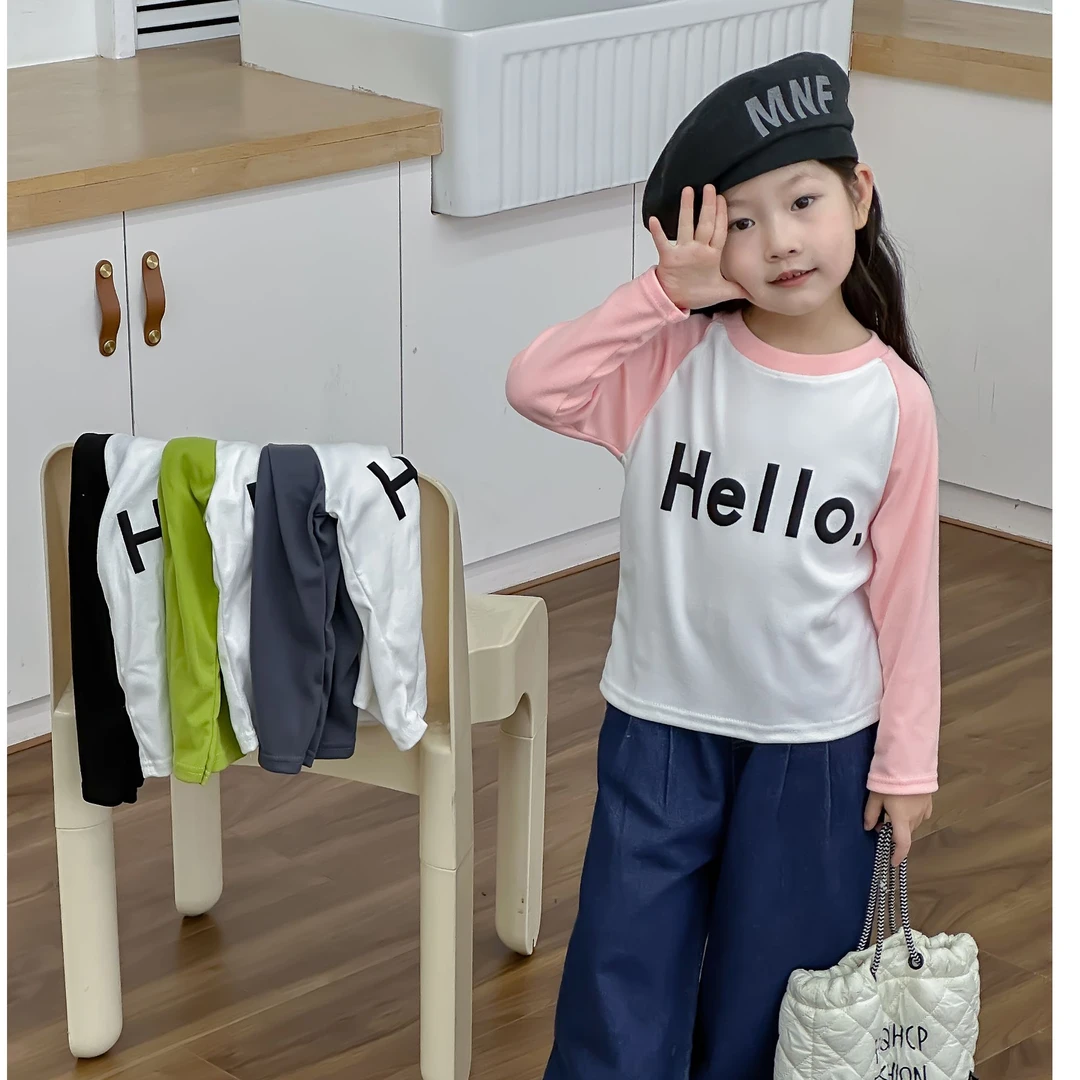 童装双面德绒保暖简约男女童半高领长袖内搭打底T恤洋气宝宝上衣
