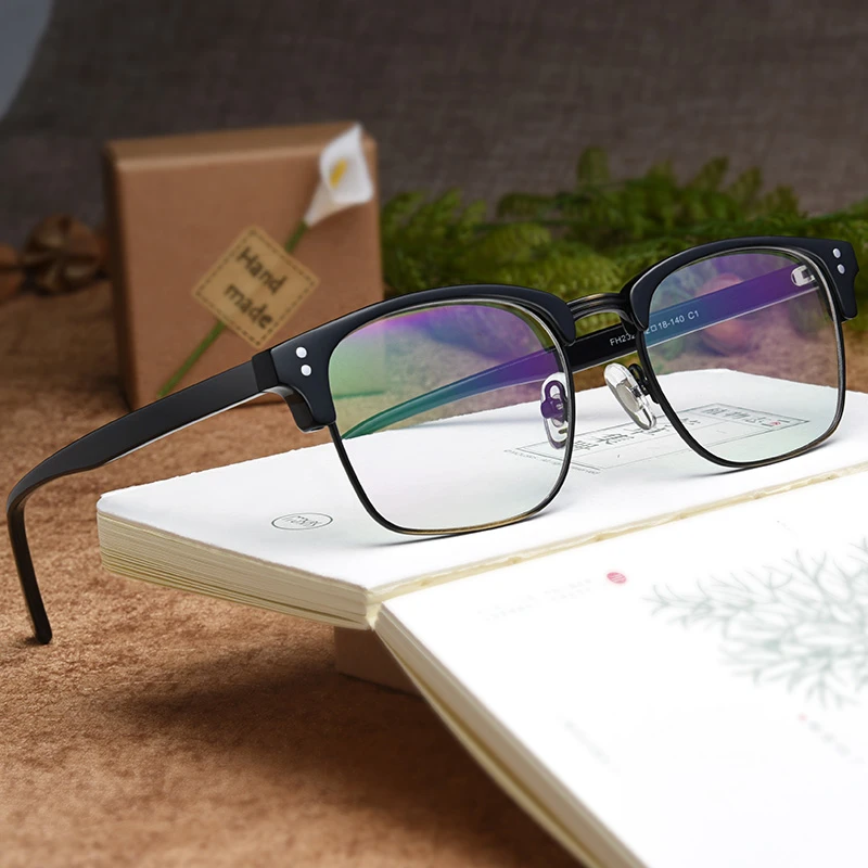防蓝光辐射近视眼镜框男超轻板材大框女看手机电脑眼睛可配度数