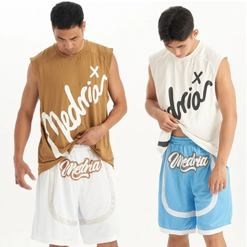 MEDRIA训练日系列基础款篮球短裤运动裤国潮牌男女宽松五分裤多色