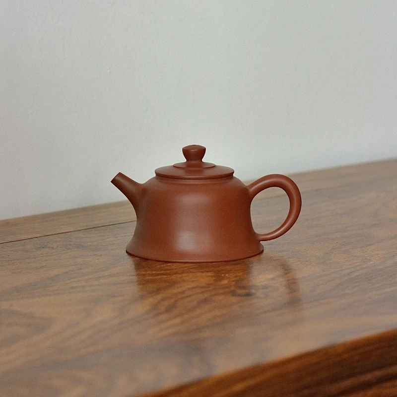 井栏 章炜勤全手工小容量紫砂茶壶潮州工夫茶器家用朱泥壶手拉壶