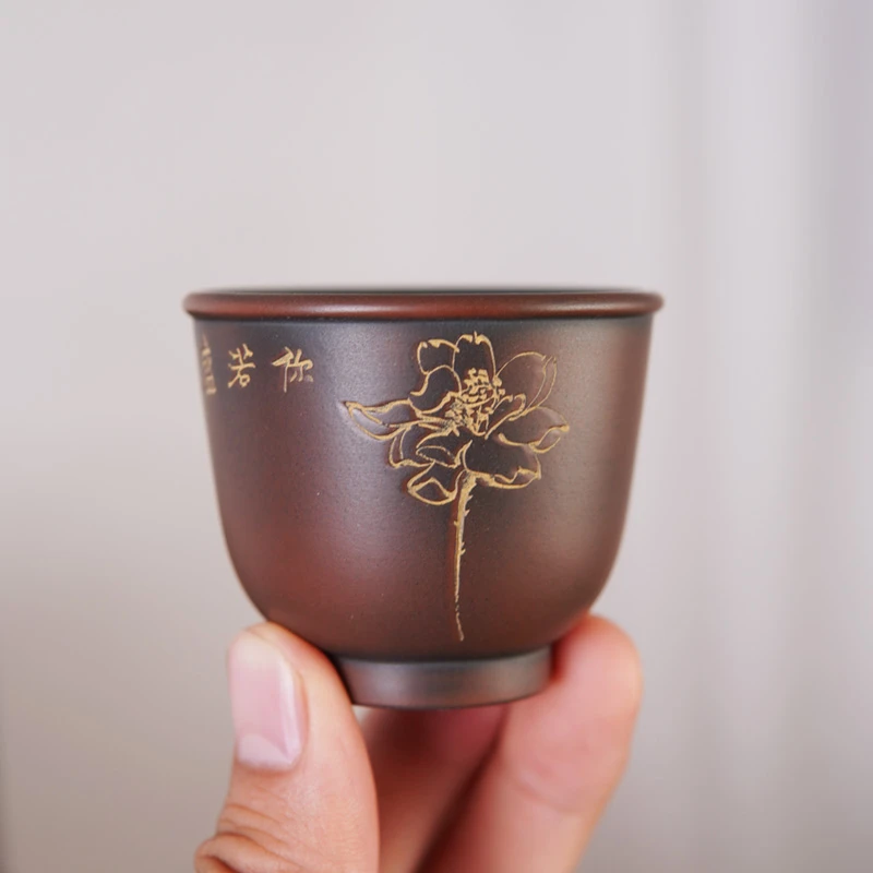 纯手工主人杯 荷花杯