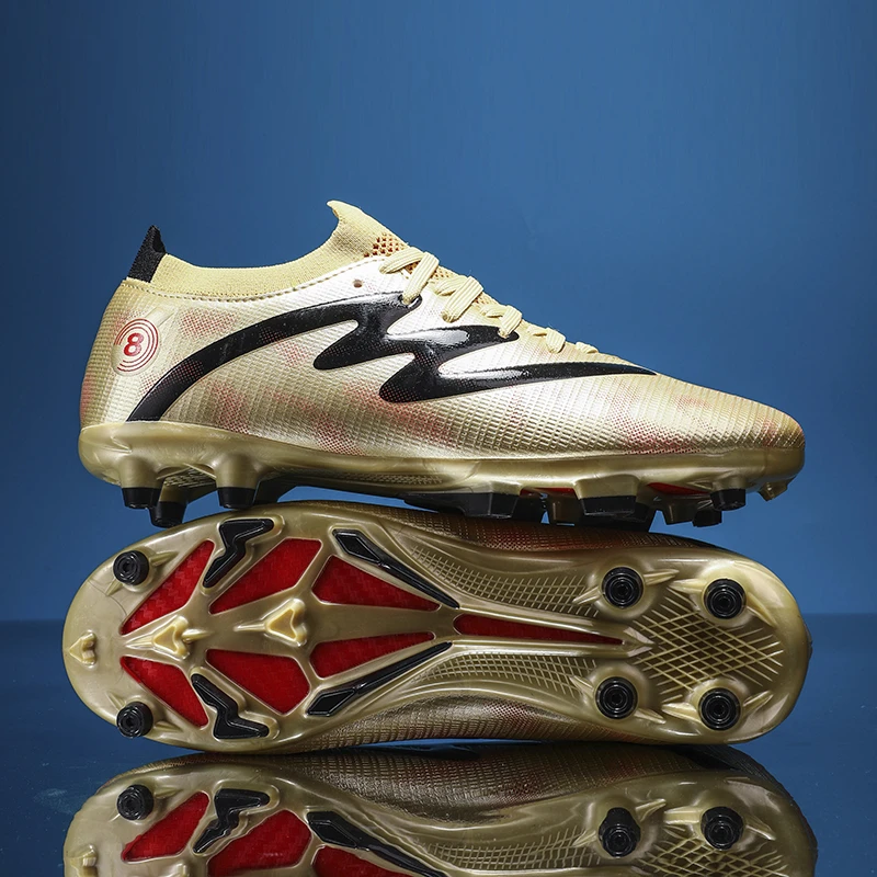 C罗刺客新款高帮足球鞋男款碎钉儿童男童女童成人防滑比赛训练鞋