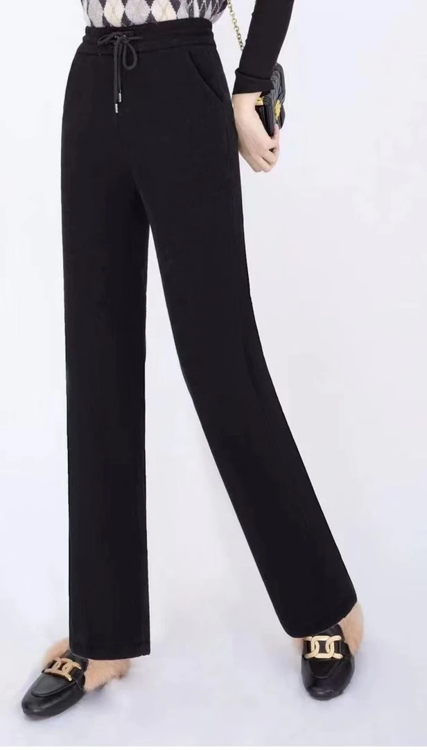 【小太阳】条绒加绒小直筒裤9208