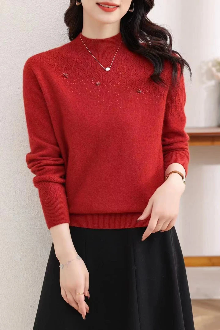 【升级版】高品中领毛衫8301